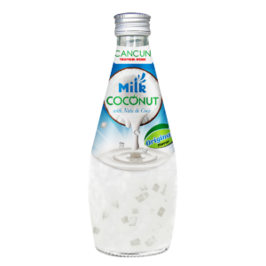 Bebida de leche de coco cancún con nata de coco/original 290ml x 24