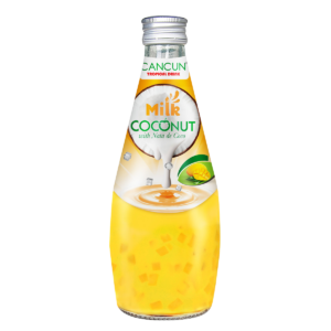 Bebida de leche de coco cancún con nata de coco/mango 290ml x 24