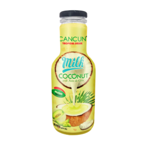 Bebida de leche de coco cancún con nata de coco/melón 470ml x 12