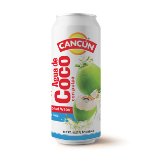 Cancun coconut water with pulp 490ml/24