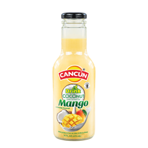 Bebida de leche de coco cancún con nata de coco/mango 470ml x 12