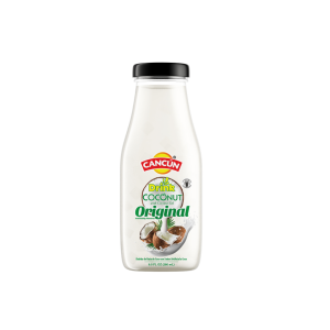Bebida de leche de coco cancún con nata de coco/original 280ml x 24